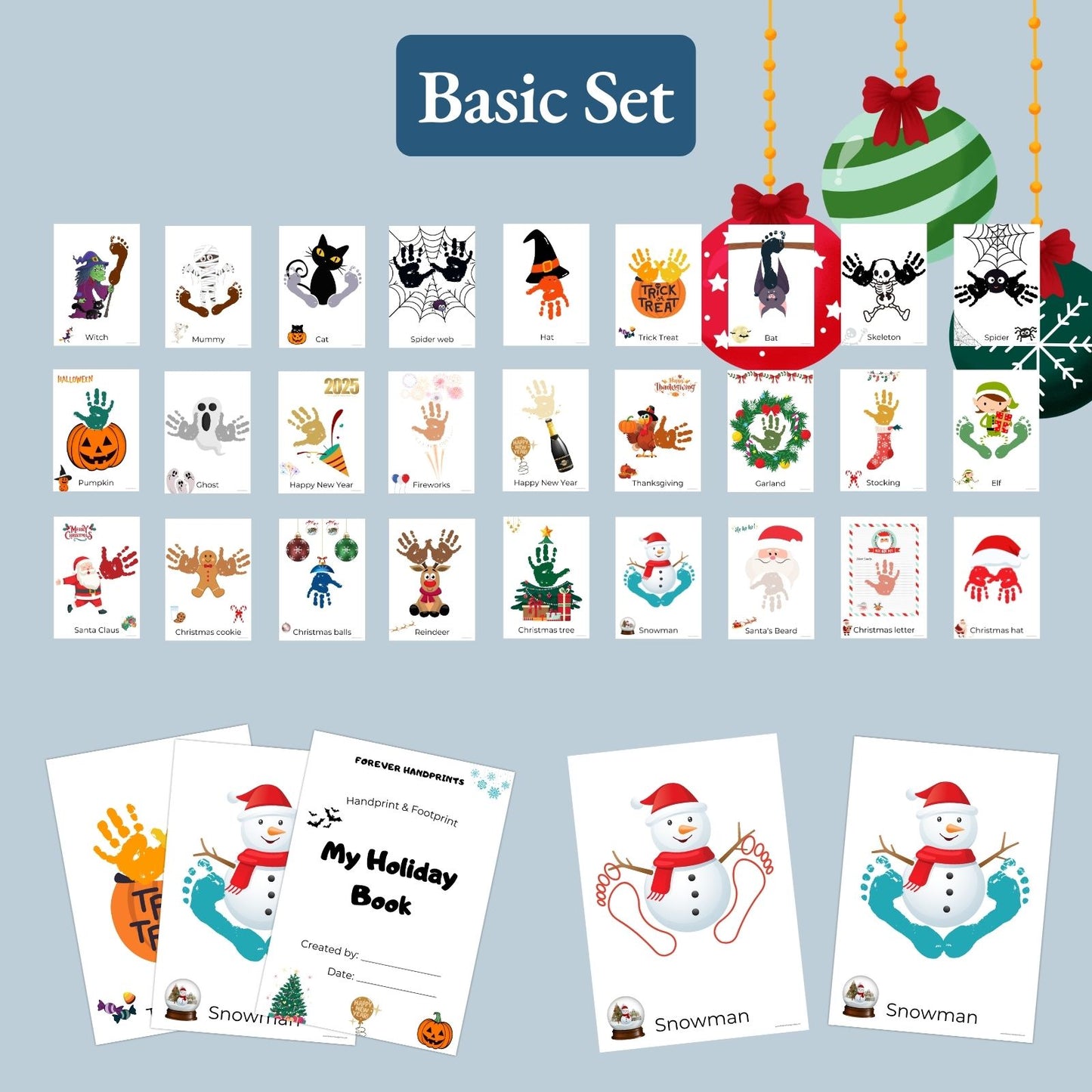 Holidays Handprint Set